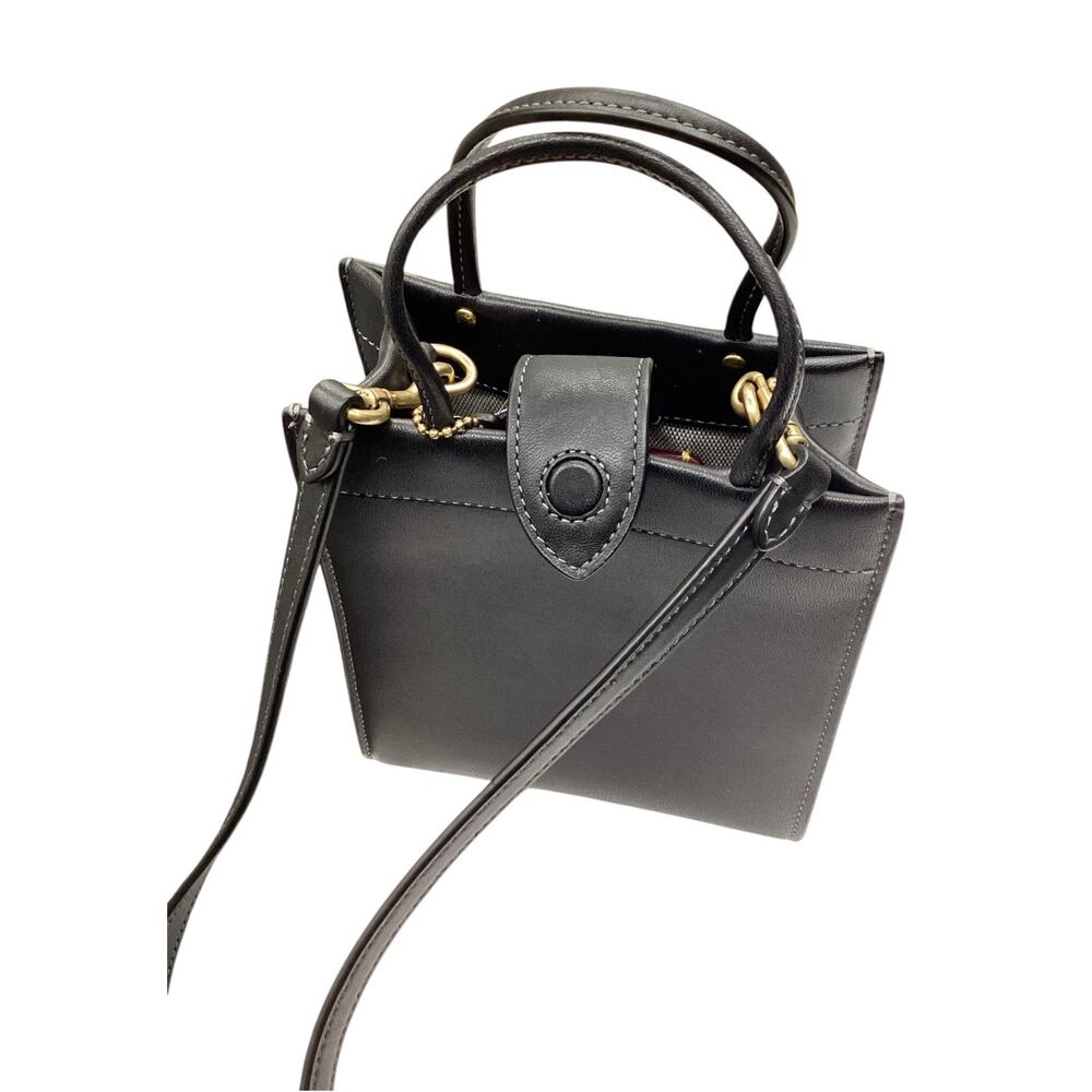 Black Leather Coach Crossbody
